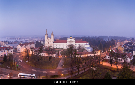 Zirc Abbey is a Cistercian abbey, situated in Zirc Hungary-stock-foto