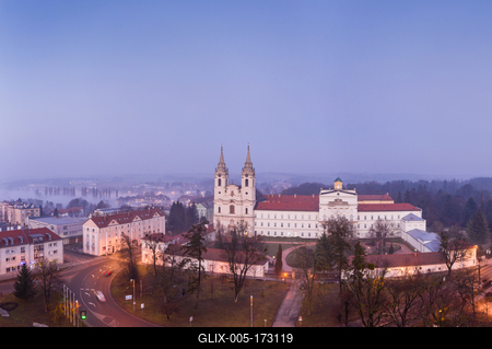 Zirc Abbey is a Cistercian abbey, situated in Zirc Hungary-stock-foto