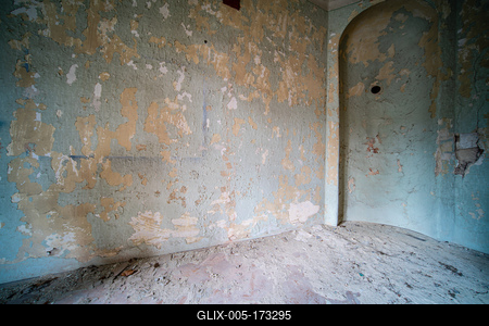 interior of an old abandoned castle-stock-foto