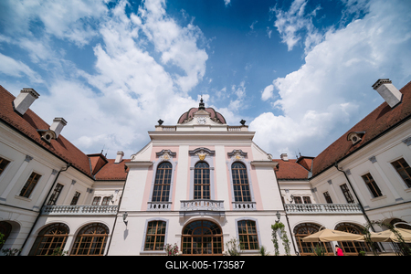Grassalkovich Royal castle in Godollo, Hungary-stock-foto