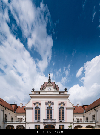 Grassalkovich Royal castle in Godollo, Hungary-stock-foto