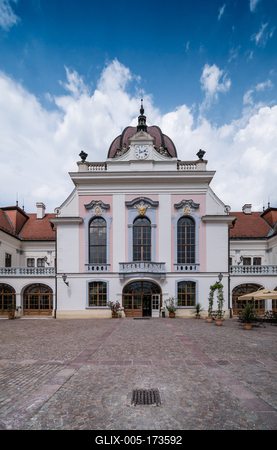 Grassalkovich Royal castle in Godollo, Hungary-stock-foto