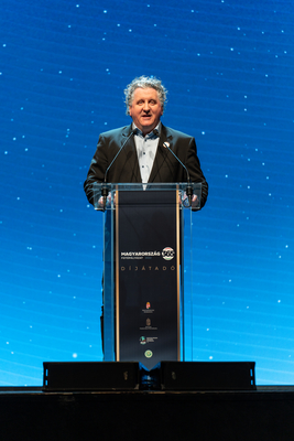 BUDAPEST - DECEMBER 1: Magyarorszag 365 photo contest award ceremony at Eiffel Muhelyhaz, Budapest on 1 December 2022 in Budapest, Hungary.-stock-foto