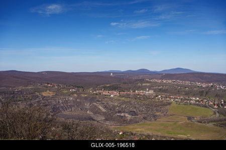 Recultivated mine neat to Pecsbanya in Hungary-stock-foto