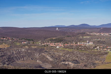 Recultivated mine neat to Pecsbanya in Hungary-stock-foto