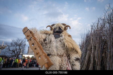 MOHACS, HUNGARY - FEBRUARY 15: Busojaras carnival. February 15, 2026 in Mohacs, Hungary.-stock-foto