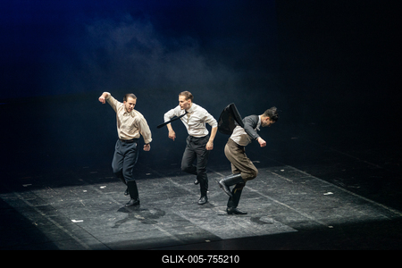 BUDAPEST, HUNGARY - JAN 12: Dancers from Bartók Műhely tánccsoport are featured in  Nemzeti Szinhaz. Jan 12, 2026 in Budapest Hungary-stock-foto