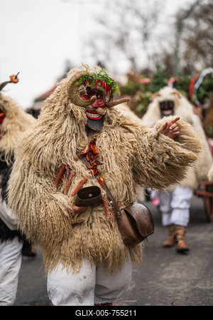 MOHACS, HUNGARY - FEBRUARY 15: Busojaras carnival. February 15, 2026 in Mohacs, Hungary.-stock-foto