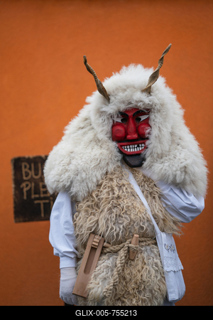 MOHACS, HUNGARY - FEBRUARY 15: Busojaras carnival. February 15, 2026 in Mohacs, Hungary.-stock-foto