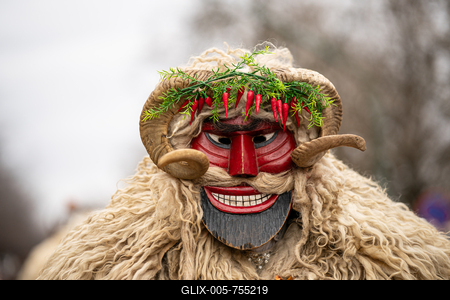 MOHACS, HUNGARY - FEBRUARY 15: Busojaras carnival. February 15, 2026 in Mohacs, Hungary.-stock-foto