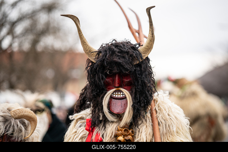 MOHACS, HUNGARY - FEBRUARY 15: Busojaras carnival. February 15, 2026 in Mohacs, Hungary.-stock-foto