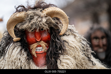 MOHACS, HUNGARY - FEBRUARY 15: Busojaras carnival. February 15, 2026 in Mohacs, Hungary.-stock-foto