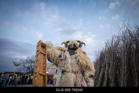 MOHACS, HUNGARY - FEBRUARY 15: Busojaras carnival. February 15, 2026 in Mohacs, Hungary.-stock-foto