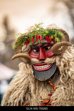 MOHACS, HUNGARY - FEBRUARY 15: Busojaras carnival. February 15, 2026 in Mohacs, Hungary.-stock-foto