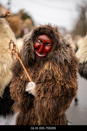MOHACS, HUNGARY - FEBRUARY 15: Busojaras carnival. February 15, 2026 in Mohacs, Hungary.-stock-foto