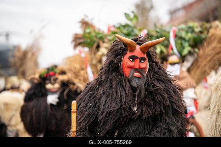 MOHACS, HUNGARY - FEBRUARY 15: Busojaras carnival. February 15, 2026 in Mohacs, Hungary.-stock-foto