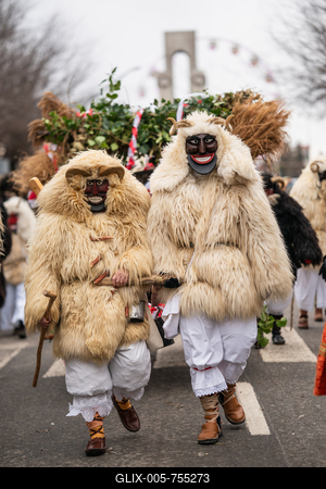 MOHACS, HUNGARY - FEBRUARY 15: Busojaras carnival. February 15, 2026 in Mohacs, Hungary.-stock-foto