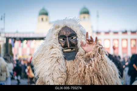 MOHACS, HUNGARY - FEBRUARY 17: Busojaras carnival. February 17, 2026 in Mohacs, Hungary.-stock-foto