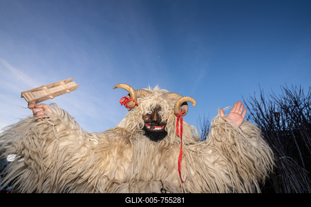 MOHACS, HUNGARY - FEBRUARY 17: Busojaras carnival. February 17, 2026 in Mohacs, Hungary.-stock-foto