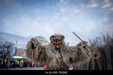 MOHACS, HUNGARY - FEBRUARY 15: Busojaras carnival. February 15, 2026 in Mohacs, Hungary.-stock-foto