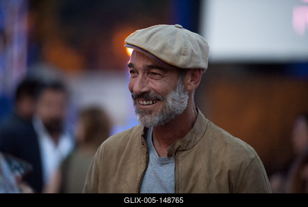 Jean-Marc BarrJacques Mayol a Nagy kékségbenJacques Mayol in The Big BlueJean-Marc Barr Le Grand BleuFilm Maraton Budapest Bazilika 2018 09 08-stock-foto