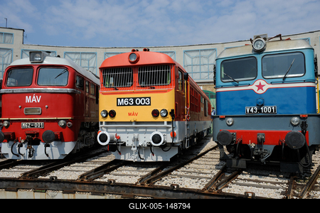 150 éves a MÁV,  Nemzetközi Jármûparádé a Vasúttörténeti Parkban,   2018. szeptember 8-án és 9-én többtonnás vasparipák mutatkoztak be és versenyeztek egymással a Vasúttörténeti Parkban-stock-foto