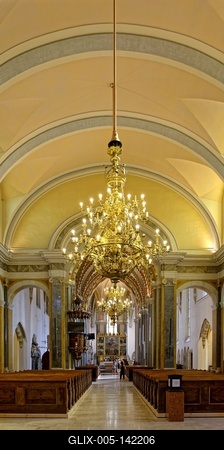 Budapest-Belvárosi Nagyboldogasszony Főplébánia-templom-stock-foto