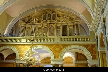 Budapest-Belvárosi Nagyboldogasszony Főplébánia-templom-stock-foto