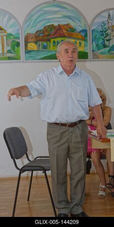 Som község polgármetere, Lenkey Tibor-stock-foto