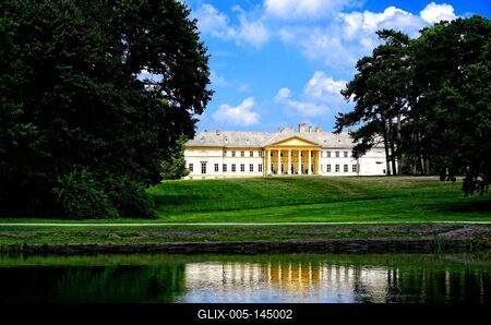 Dég, Festetics kastély, Forster központ-stock-foto