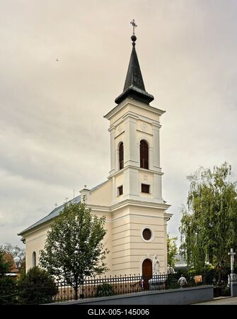 Római Katolikus templom, Hajdúnánás-stock-foto