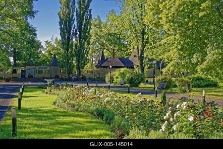 Nyíregyháza, Sóstó park és Tófürdő-stock-foto