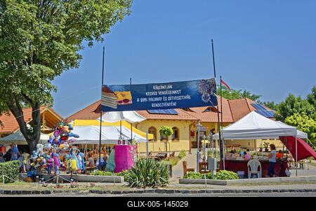 Som település falunap és sütifesztivál-stock-foto