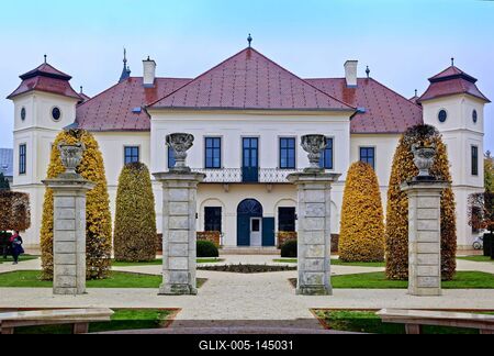 Hajósi érseki barokk kastély-stock-foto