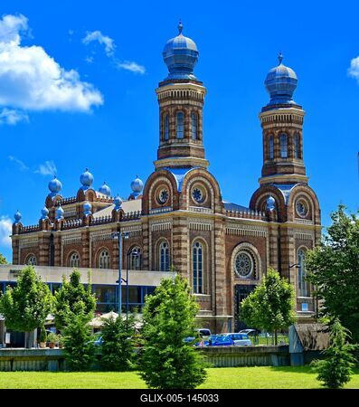 Zsinagóga Szombathelyen-stock-foto