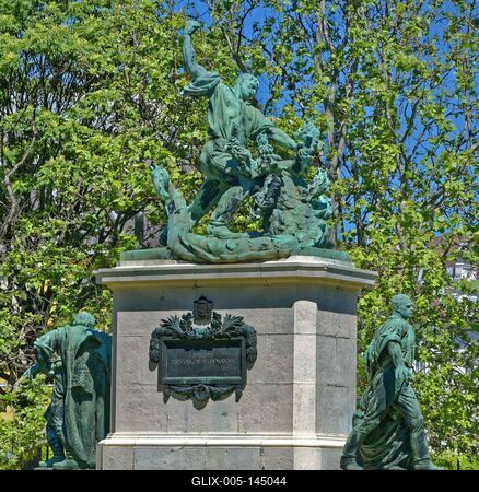 Nyíregyháza, első világháború Hősök emlékműve-stock-foto