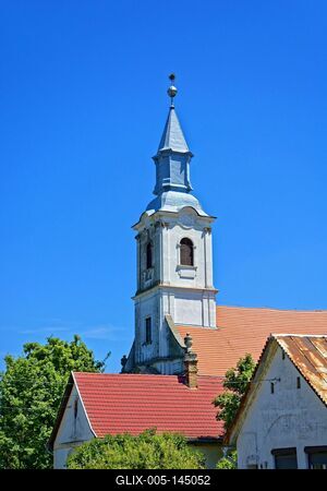 Som község református temploma-stock-foto