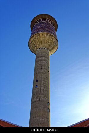 Hajdúnánás, víztorony-stock-foto