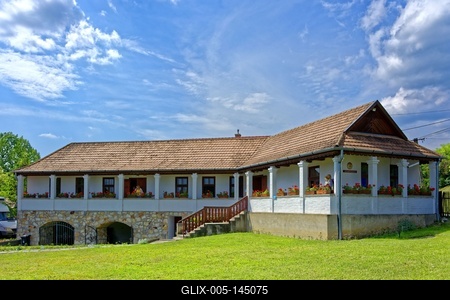 Kazár, kézművesház-stock-foto