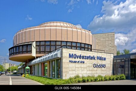 Gödöllő, Művészetek Háza, Hous of Arts-stock-foto