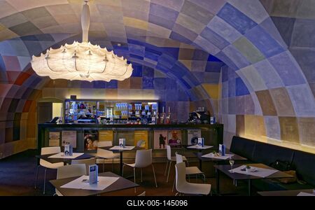 Eszterházy kastély, Café Maskaron-stock-foto