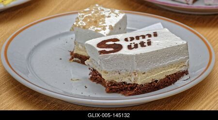 Som település sütemény versenyére készült túrós süti-stock-foto