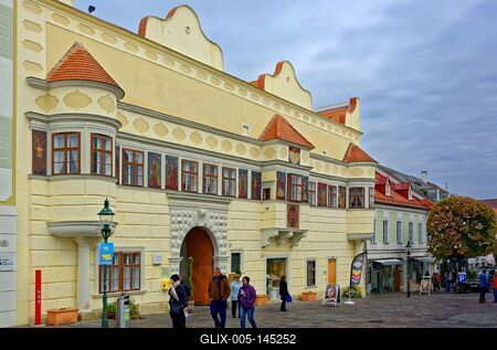 Kismarton (Eisenstadt), városháza-stock-foto