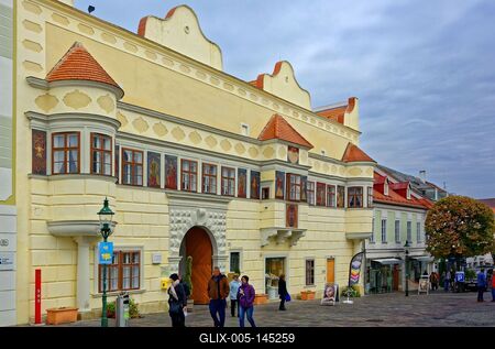 Kismarton (Eisenstadt), városháza-stock-foto