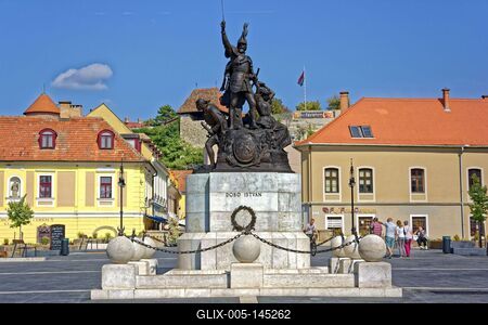 Dobó István tér, Eger-stock-foto