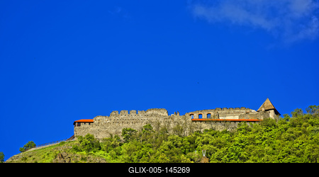 Visegrádi vár-stock-foto