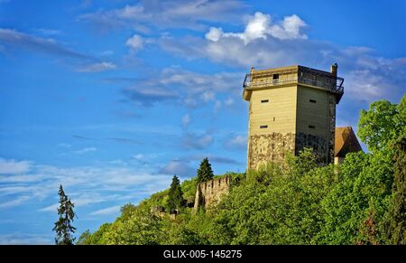 Visegrádi vár-stock-foto