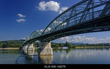 Mária Valéria híd, Esztergom-stock-foto
