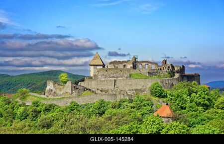 Visegrádi vár-stock-foto