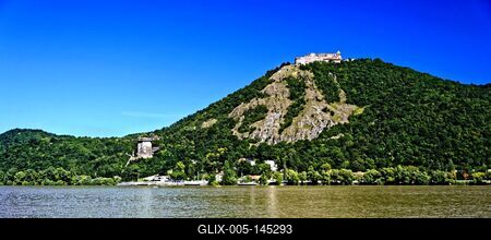 Visegrádi vár-stock-foto